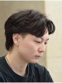 センターパート ウルフフェザー