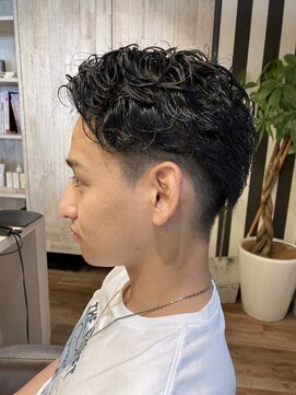 クロワ(croix) アップバング×セミウェット