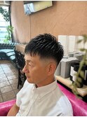 紳士のショートテーパーフェード