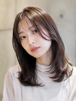 ルポシノエル(rupo si Noel)&nbsp;ミディアムレイヤー/髪質改善カラー/大人ボブ/結べるボブ