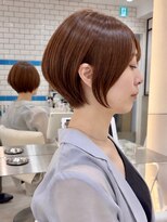 シー バイ ロンド 新宿(Sea by Lond)&nbsp;【福島】マロンベージュ耳かけくびれヘアショートボブ新宿