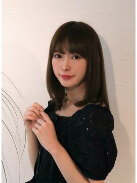 ポロン(polon) サラサラナチュラル小顔ブランジュストレートスタイルkazuki