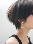 40代50代におすすめ!ひし形シルエット奥行きショート毛先パーマ