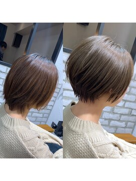 マグ ギンザ(mag ginza) 【mag  ginza】立体感丸みショートボブ×ハイライトカラー