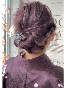 フルアヘッド(FULL A HEAD) 【卒業式セット】編み込みアップ