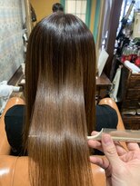 アルコイリスバイドールヘアー(ARCOIRIS by Dollhair)&nbsp;ダークアッシュストカール暖色系カラーグラボブ都島髪質改善大阪