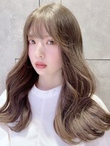 アイティーバイアルバム 八王子店(IT by ALBUM) ロングウェーブマロンベージュAラインボブかきあげロング_8450