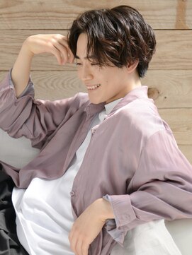 ロアーヘアー オペラオー 折尾店(RAWR hair Opera O) 【RAWR】メンズ_韓国風パーマ_センターパート