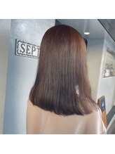 ヘアーサロン セプト(Hair Salon Sept) ぱつっとミディアム×アッシュカラー