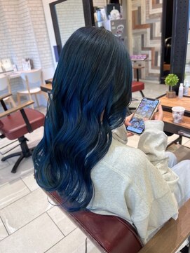 プログレス フレスポ富沢店(PROGRESS) 『light Blue』デザインカラー×ブリーチカラー