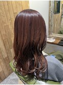 #チェリーブラウン #フェミニンロング #ダークアッシュ