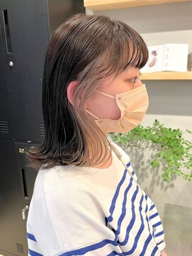 ホーム(HOME) ダブルカラーインナーカラーホワイトベージュケアブリーチ下北沢