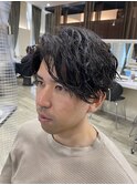 ソフトツイストスパイラルパーマ/メンズパーマ/刈り上げ/無造作