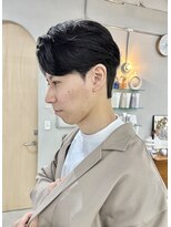 ヘアー アイス カンナ(HAIR ICI Canna)&nbsp;韓国コンマバング センターパートダウンパーマニュアンスパーマ