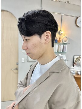 ヘアー アイス カンナ(HAIR ICI Canna) 韓国コンマバング センターパートダウンパーマニュアンスパーマ