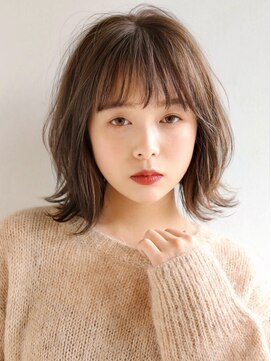 アンドレイ 表参道(andrey) デザインカラー/レイヤーカット/ウェットヘア/オリーブベージュ