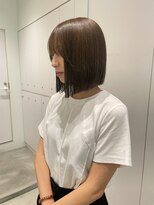 ローウェシェア(Louwe/share)&nbsp;ナチュラルブラウンにパツッとボブ