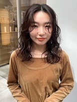 メルト 西梅田店(melt)&nbsp;#センターパート　#ミディアムヘア