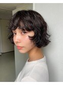 【arte HAIR】ルーズパーマ/黒髪ショート