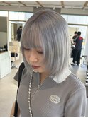福井/シルバー/ブリーチ/ダブルカラー/ハイトーンカラー