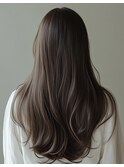 マスク美人小顔韓国風ワンカールブリーチなしくすみブルーボブ