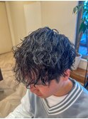 ▼メンズ波巻きパーマ