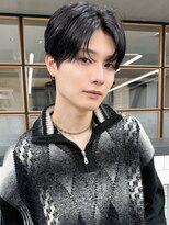スタートウキョウ 渋谷(STAR TOKYO)&nbsp;毛流れハンサムショートセンターパートメンズ黒髪爽やか