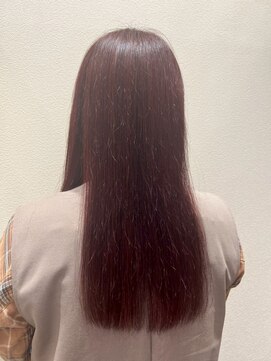 アクセ 20代30代40代大人かわいい赤みブラウンナチュラルストレート