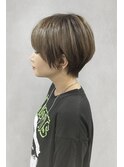 20代30代40代小顔ショート☆グレージュカラー♪