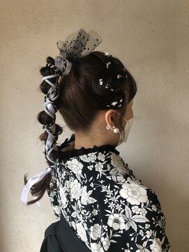 ホーミーキョウト(Homey Kyoto) ＊タイトあみおろしポニー×フィンガーウェーブ＊