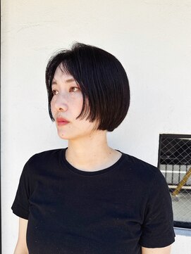 ヘアーサロン オーツー(HAIR SALON O+O) シンプルボブにカッコ可愛い顔前レイヤー