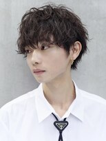 オグジュアリー 表参道(aux.) 無造作マッシュメンズショートマットカラーニュアンスパーマ