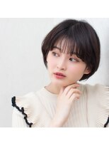 モンド ヘアクリエーション 西田店(monde hair creation)&nbsp;【monde】丸みショート×美シルエット×ヘーゼルブラウン