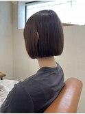 切りっぱなしボブ