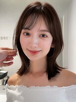 アビーファイブ(ABBEY 5)&nbsp;大人ボブ銀座レイヤーカット有楽町ミディアムボブベージュ