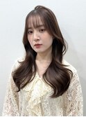 韓国風艶髪レイヤー/透明感カラー/髪質改善