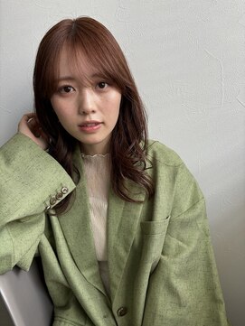  お顔周りレイヤーミディアムシアーブラウン