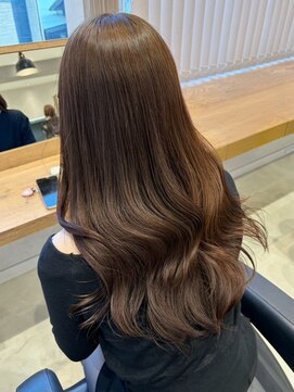 ブリーチなしWカラー　オリーブベージュ