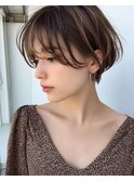 ミセスショート×白髪ぼかしカラー３０代４０代５０代６０代