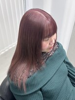 サムシング(Something.)&nbsp;ロングヘア/ブリーチなしダブルカラー/ピンクラベンダー