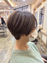 アルターリール(aL ter Rire)&nbsp;着物ヘア/ダークアッシュ/ミディアムレイヤー カット/鎌取