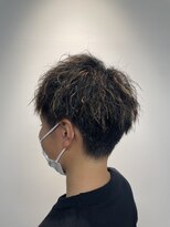 バーバーショップテト(barber shop tete)&nbsp;金メッシュ×ツイストパーマ