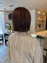 ヘアーエスクールフェイス(hair S. COEUR face)&nbsp;切りっぱなしボブ/ボブ/大阪美容室