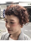 お客様スナップ　ショートボブクルクルパーマ