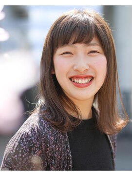 ニコヘアー(niko hair) 軽い春の切りっぱなしロブ▽LINEID@vey3047y