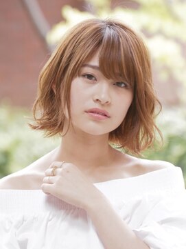 スタジオテオ(studio Teo) 大人ライトカールボブ×前髪パーマ【enoruha】