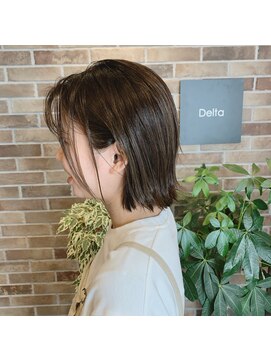 デルタ(Delta) ワンレングスボブ×クールカジュアル
