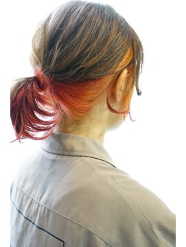 トップス TOPS 暖色グラデインナーカラー