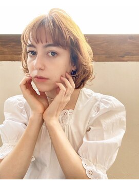 シークエンス 外苑前(SEAQUENCE) セミウェットウェーブ×ボブ[外苑前/髪質改善/白髪染め]