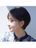 【Dulce】丸みショート×マロンベージュ